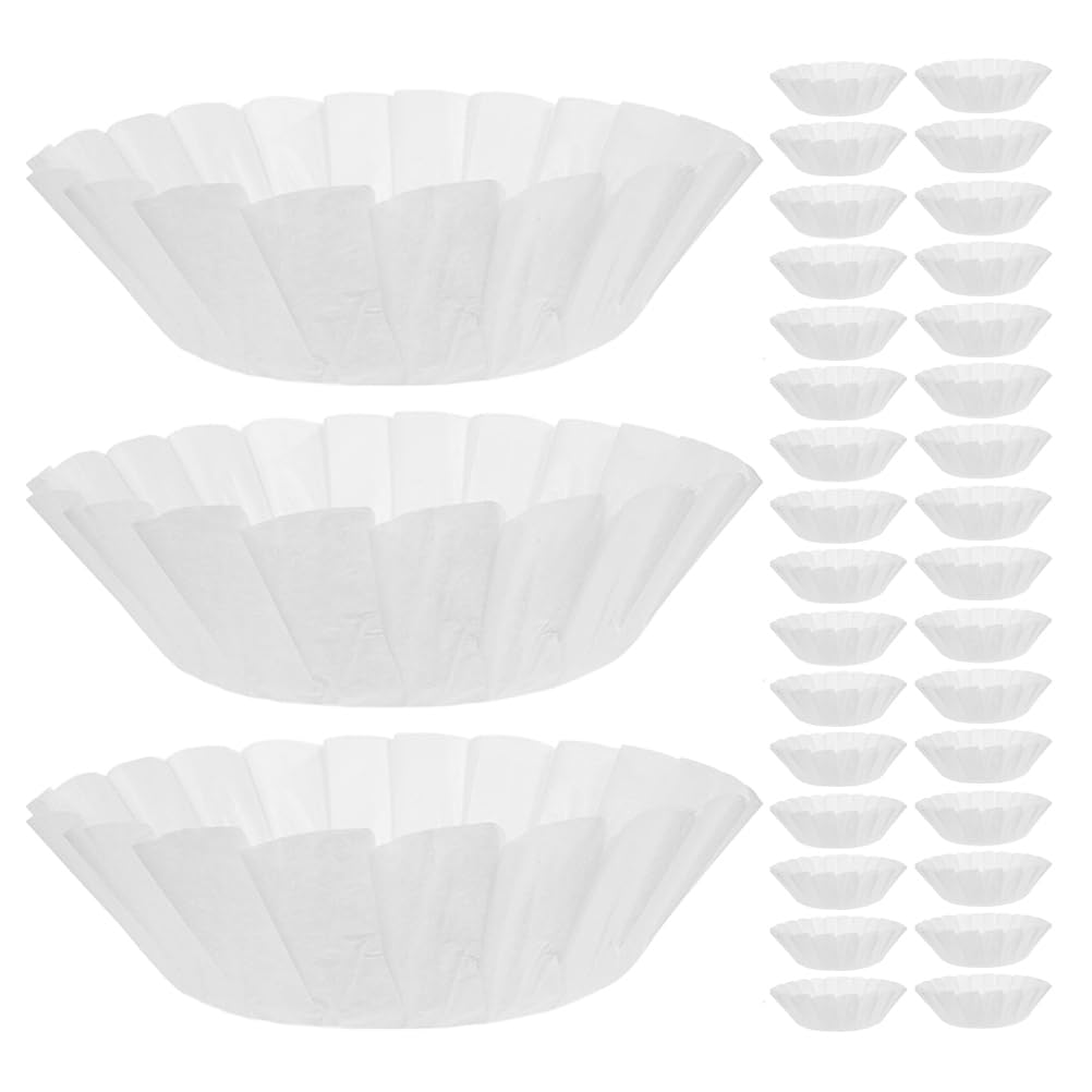 Ciieeo 100 piezas de papel de pergamino para pasteles : papel de pergamino redondo para hornear, moldes para envoltorios de aceite, tartas de queso y muffins para freidora de aire.