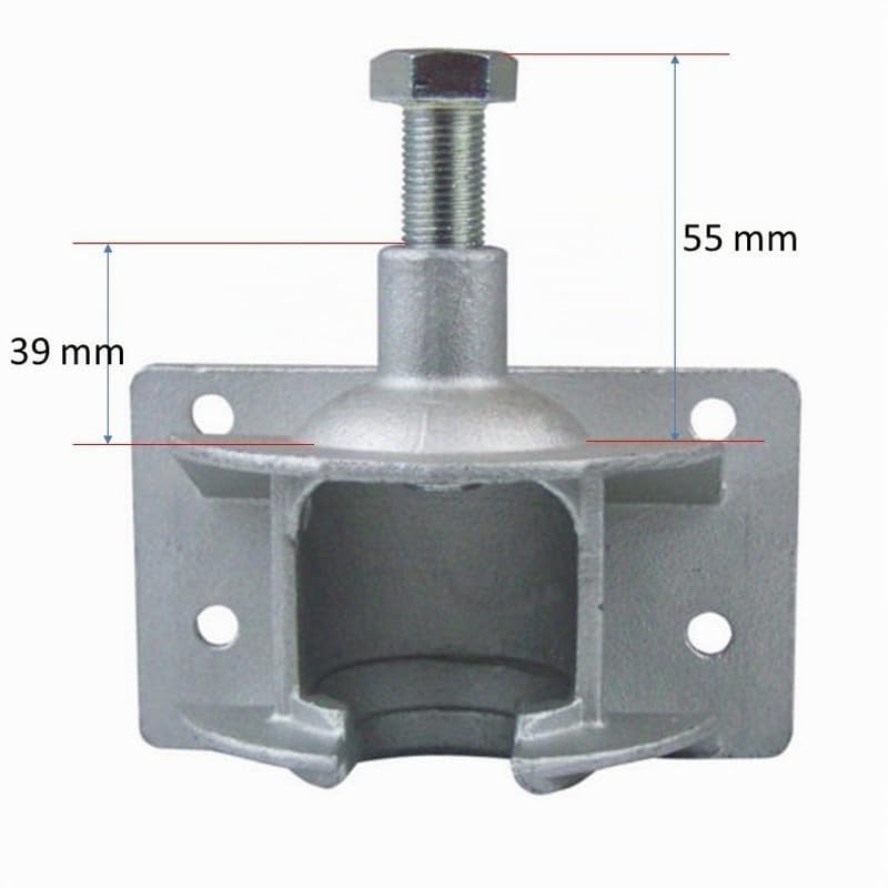 XIMPLIO Universel rallonge d'attelage pour Porte-vélos pour Chaque Type d'attelage (200 mm, Inclinable)