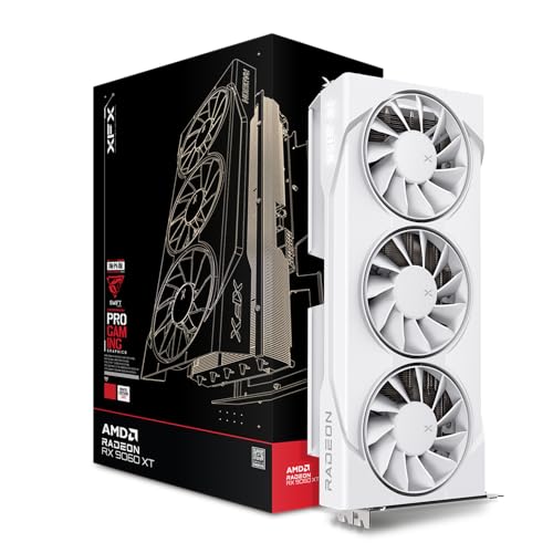 XFX Carte Graphique Swift AMD Radeon RX 9060 XT OC White Triple Fan Gaming Edition 16 Go...