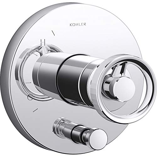 KOHLER Components Rite-Temp Válvula de ducha con manija Industrial y desviador miniatura 1