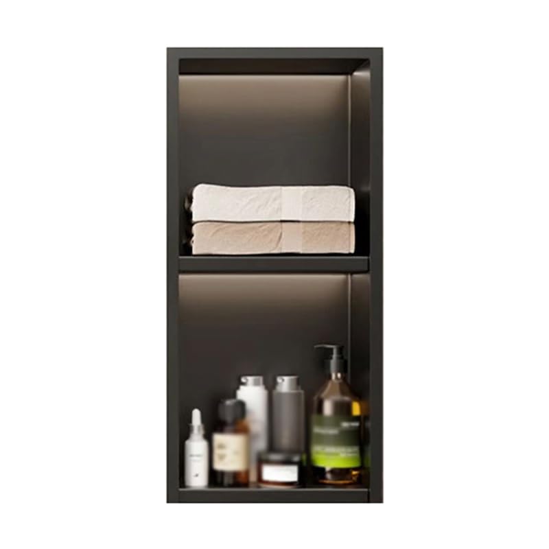 Stainless Steel Shower Wall Niche Organizer - Waterproof Storage Caddy for Bathroom Kitchen Home Hotel - No Tile