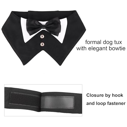 ADOGGYGO Smoking para Perros con Pajarita, XS miniatura 4