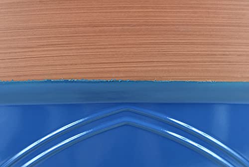 Garden Elements Colored Rim Large Plastic Planter, Blue, 15" #TOP3