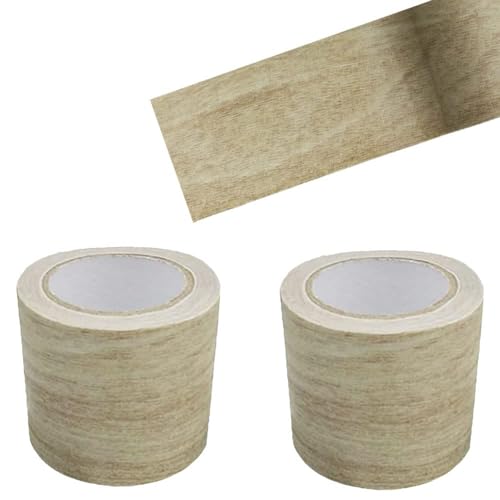 2 Rollos Cinta Adhesiva de Aspecto de Madera,Autoadhesiva Cinta de Reparación de Muebles Cinta Adhesiva Multiusos Impermeable Cinta de Reparación para Muebles, Puertas, Mesas y Sillas (4.6m*8cm)