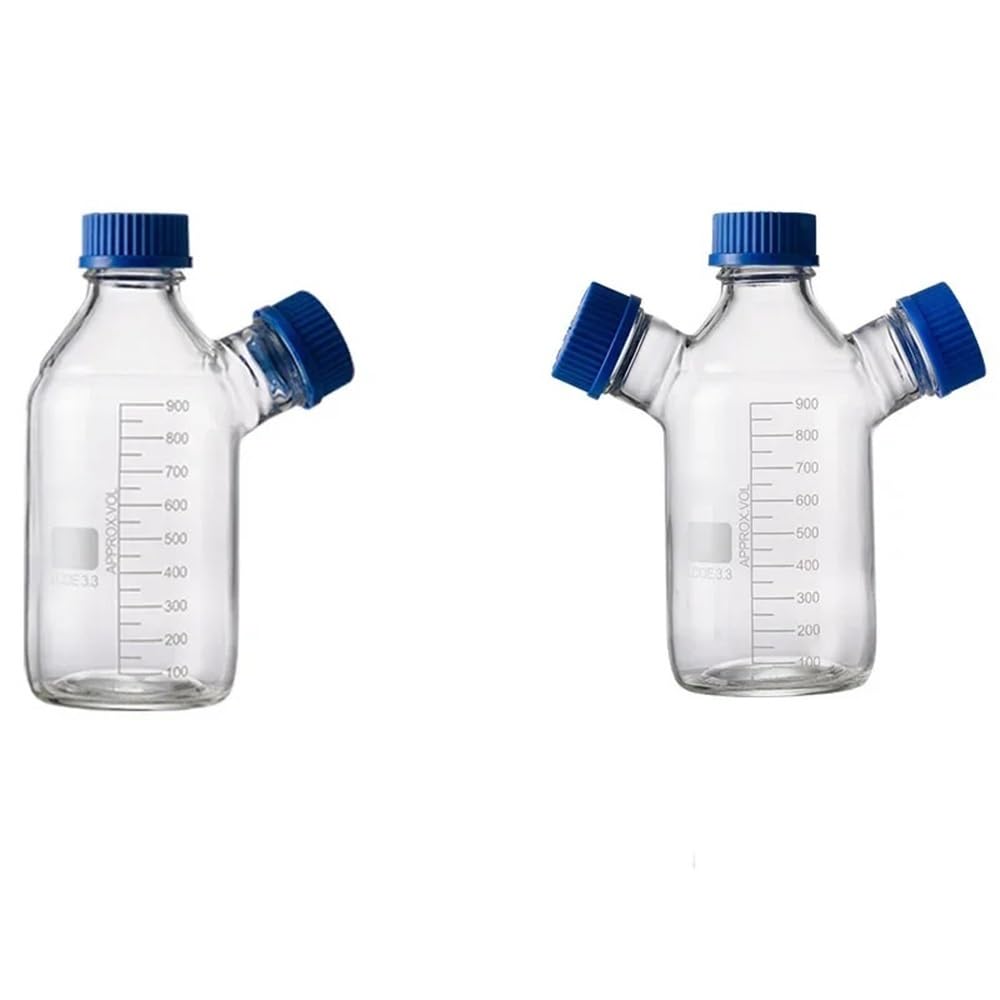 Verrerie et matériel de laboratoire Flacons de phase mobile à deux, trois ou quatre cols, à bouchon à vis, de 250 ml à 2000 ml, flacons de phase mobile de laboratoire(Four-necked250ml)