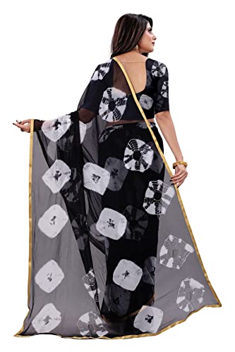 Image of JULEE Women's Chiffon Hand Printed Beutiful (70-30) Half-Half sarees blouse piece PRIME