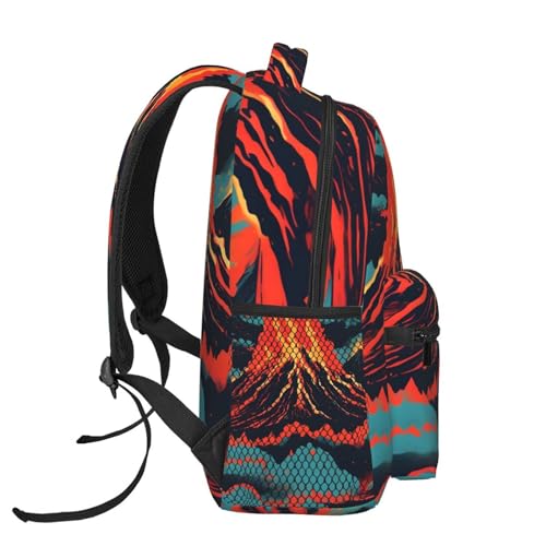 Sac à dos voyage OdDdot imprimé volcano pour travailler et s'évader - 3