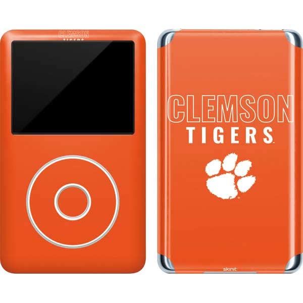 Skinit Decal MP3 Player Skin Compatible with iPod Classic (6th Gen) 80GB - Officially Licensed College Clemson Tigers Logo Design
