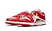 Nike Mens Dunk Low CT0856 600 Off-White - University Red - Size 7