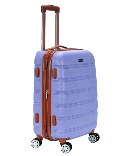 Rockland Melbourne Hardside Spinner Wheel Luggage, Lavender, Carry-On 20-Inch2