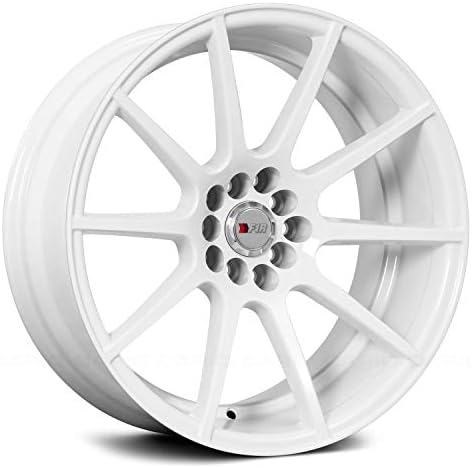 18x9.5 F1R F17 White Rim Offset(20) Lug(5x100/5x114.3) Bore(73.1) 1 Wheel -- F17189510H20W