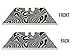NDZ Performance Steel Blade Replacement for Utility Knife & Box Cutters, Custom Razor Blade, Double Sided Laser Engraved Designs, Black - Damascus, Single Pack