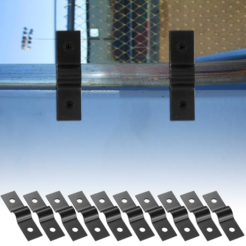 Miniatura 5 de 40 Pcs Soporte De Fijación De Cerca De Malla De Doble Varilla, U-Abrazaderas De Tubo De Acero Inox, 6mm Abrazaderas Para Tubos En Forma De U Abrazadera Tubo Para Poste De Cerca Alambre De Tensión