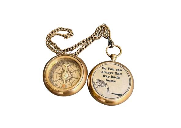 So You can Always find Your Way Back Home Antique Compass Pendant Working Compass Necklace - to My Boyfriend, Back to me, Valentines Day, Best Compass for Your Loved One-image-17