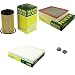 Produktbild EISENFELS Filter Set Inspektionspaket erstellt mit MANN-FILTER Ölfilter HU 612/2 x, Luftfilter C 30 138, Innenraumfilter CU 2757, Verschlussschraube