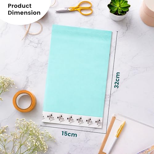 Image of DAHSHA Polynet Clothline Envelope Courier Cover Self-Seal Business Catalogue Cloth Lined Courier Document for Invitation and Post Cover (20 Pcs - Cheque Size Envelopes)