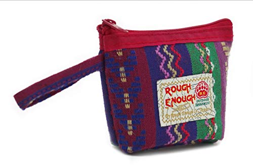 Monedero con texto Rough Enough tamaño pequeño Pink Folk