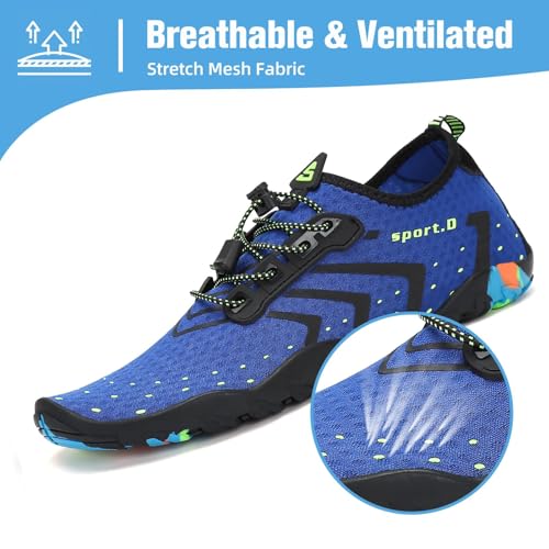 Image of Mishansha Water Shoes for Women Men, Quick-Dry Barefoot Swim Shoes with Drainage Holes, Lightweight Aqua Shoe for Beach Pool River Boating Yoga Walking