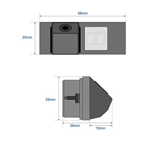 XCarLink Telecamere posteriori in luce targa