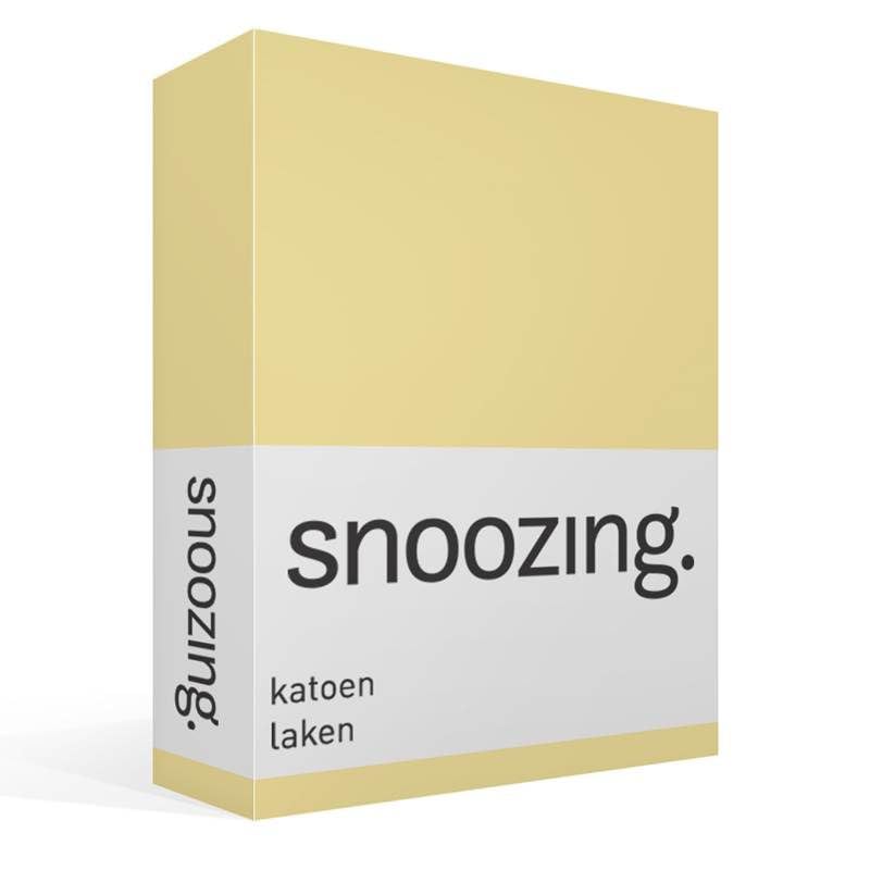 Snoozing - Betttuch - Baumwolle - 240x260 cm - Geel