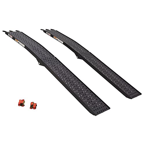 Black Widow Arched Aluminum Punch Plate Dual Runner Folding Atv Ramps #TOP4