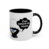 Teecustom Mug Céramique Calimero Grognon – Tasse Humour “C’est Vraiment Trop Injuste” 325ml – Cadeau Original Café Noir