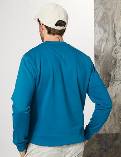 Image of Amazon Brand - Symbol Men Cotton Rich Light Weight Crew Neck Sweatshirt (Regular Fit) (Available in Plus Sizes)