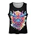 Dragon Head Watercolor Mens Tank Top Gym Muscle Tee Sleeveless Sports Bodybuilder T-Shirt Beach 3XL
