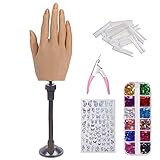 nail hand cream  Manicure, Hand Model, Nail Manicure, Starter Training Nail Art Übungshand Übungsfingermodell (3 # Zubehörhalterung)