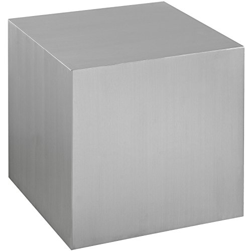 Modway EEI-2097-SLV Cast Contemporary Modern Cube Stainless Steel Side Table thumb #4