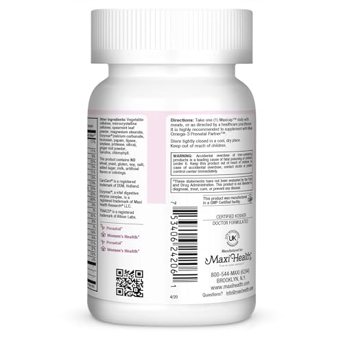 Prenatal Vitamins for Women - One a Day - Pregnancy Multivitamin with Folic Acid, Iron, Vitamin D3, B12, Zinc & Biotin – Daily Prenatal Support Before, During & After Pregnancy – 60 Capsules