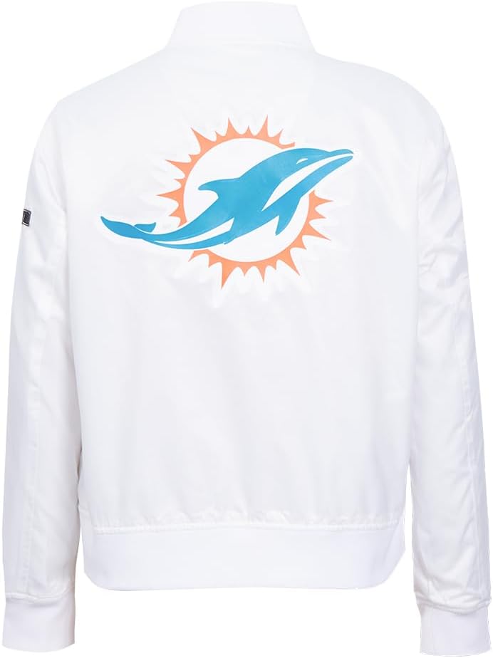 Pro Standard Womens NFL Classic Chenille Satin Jacket - Image 3