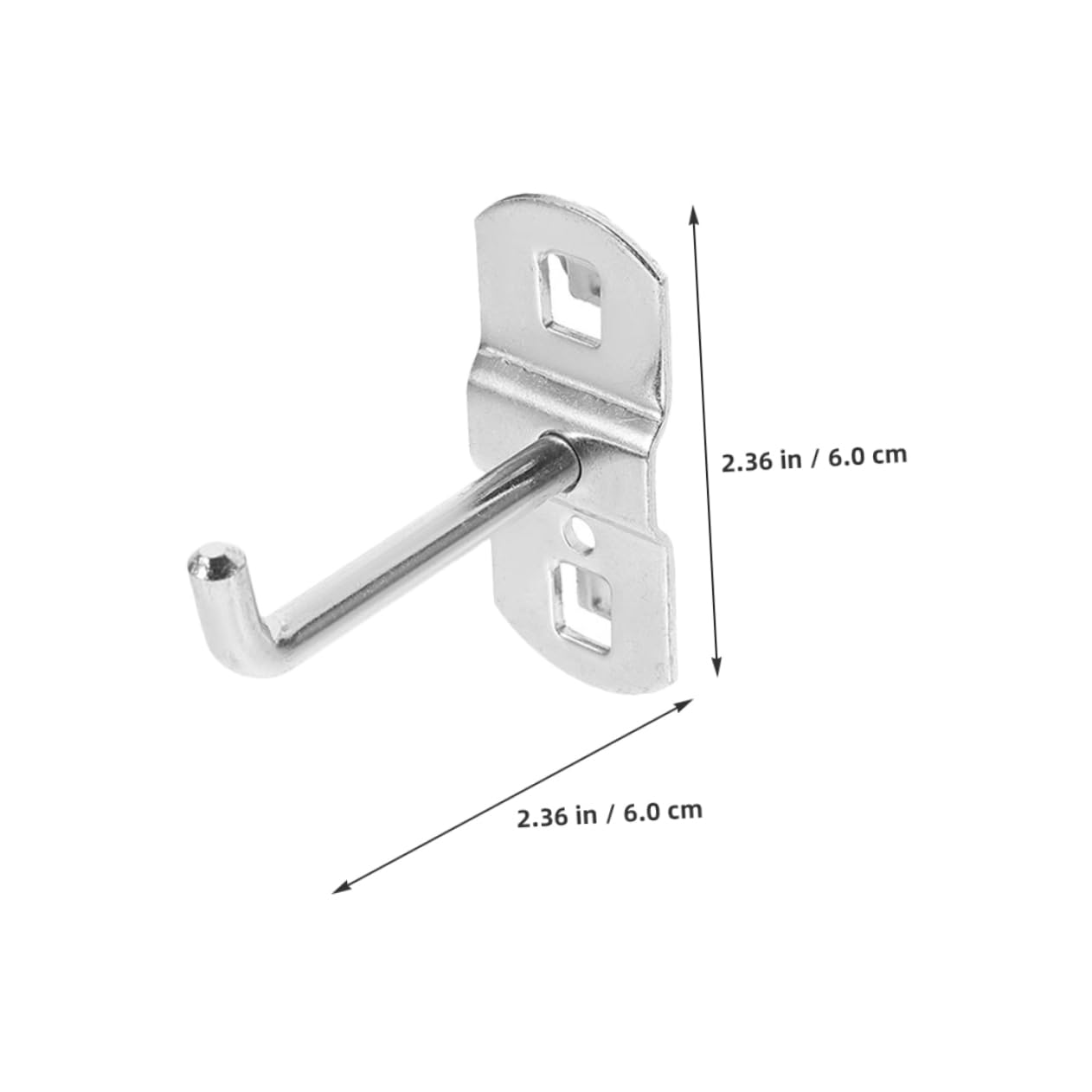 Cabilock 12Pcs Heavy Duty Pegboard Hooks for Garage Organization Metal Tool Holders Easy Installation Wall Hanging Hooks for Retail Shops and Workspaces