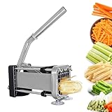 Sollee Pommes Schneider,Edelstahl Gemüsehacker Küchenhelfer | Kartoffelschneider Pommes-Presse -...
