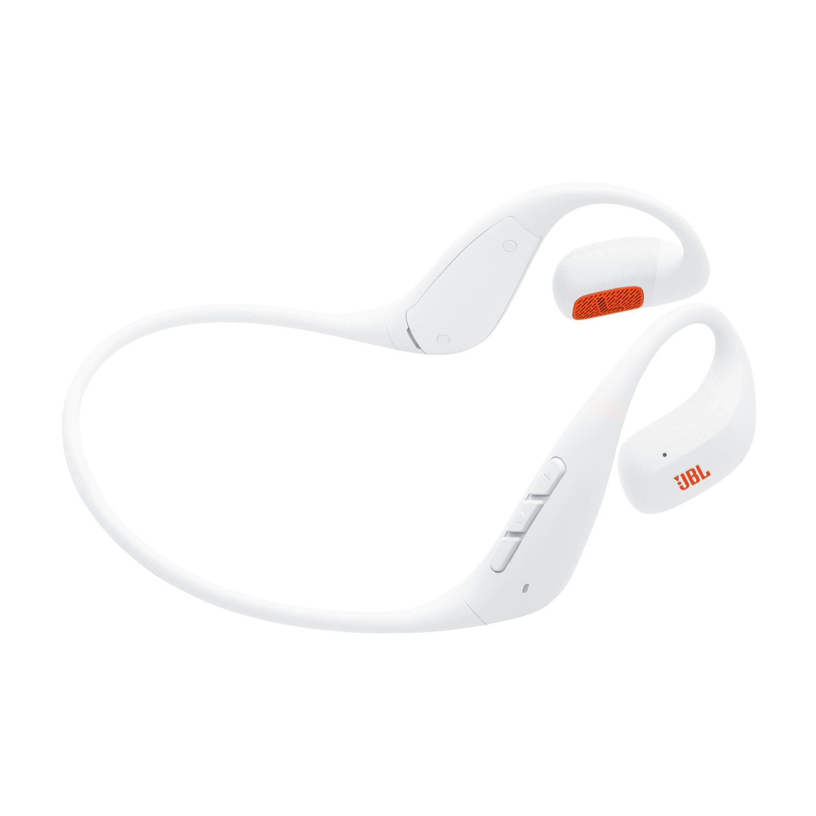 JBL Endurance Pace, Bezprzewodowe Słuchawki Sportowe, Białe | Open-Ear Bluetooth z Technologią JBL OpenSound, Lekki Tytanowy Pałąk z Pamięcią Kształtu, Wodoodporne (IP68), do 10 h Baterii