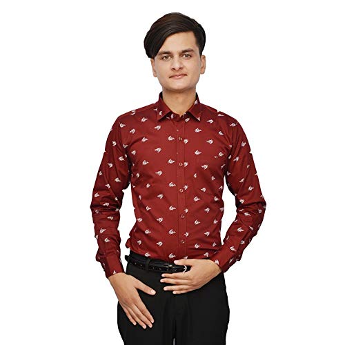 Buy KLU Men's Royal Printed Shirts Full 