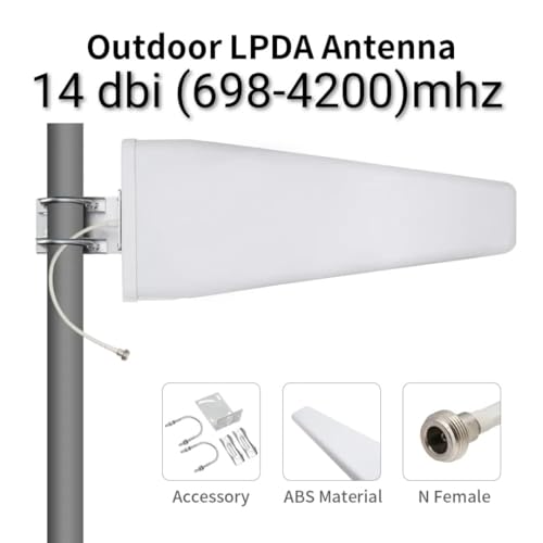 Image of 5G /4G External Antenna 14dbi | 50 ohms | 698-4200 mhz | LPDA Antenna