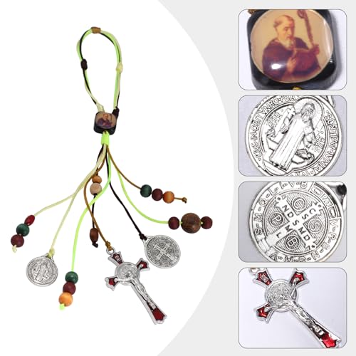St Benedict Medals for Door with Saint Benedict Prayer Cards Home Protection,House Blessing Gift Set for New Home Catholic Decor,Medalla De San Benito Decoracion Para Casa,Escapularios Catolicos