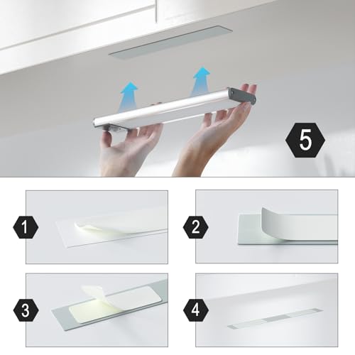 Image of Longer Under Cabinet Lights - Magnetic Sticky Light Strip for 51LED, 52LED, 54LED, 60LED, 78LED