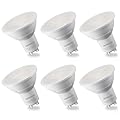 novapollo GU10 LED Bulb, Dimmable 3000K Warm White 500 Lumens, 5.5W GU10 Bulb 40° Flood Beam Replacement for Recessed Track Lighting, Two Prong Light Bulb for Range Hood, Kitchen, Living Room, 6 Pack