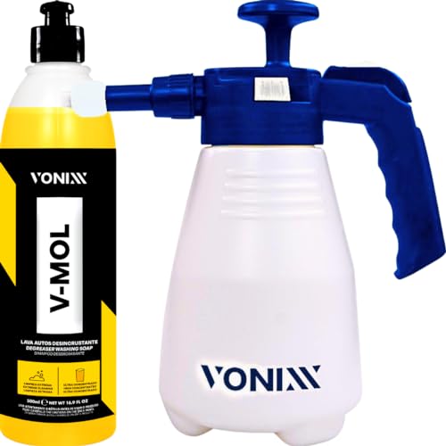 SNOW FOAM E PULVERIZADOR MANUAL HÍBRIDO 2 EM 1 – 2L VONIXX + SHAMPOO V-MOL 500ML VONIXX