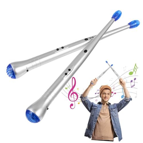 JOINPAYA エレクトリックドラムスティック 点灯付き 製エアドラムスティック 子ども向けリズム楽器 家庭用音楽体験