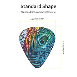 Médiators de guitare Paquet de 12 médiators de guitare paon colorés pour guitare électrique Guitare acoustique Diverses… - Les Beatles, Paul McCartney, John Lennon, RIngo Starr, George Harrison Médiators de guitare Paquet de 12 médiators de guitare paon colorés pour guitare électrique Guitare acoustique Diverses… – Image 3