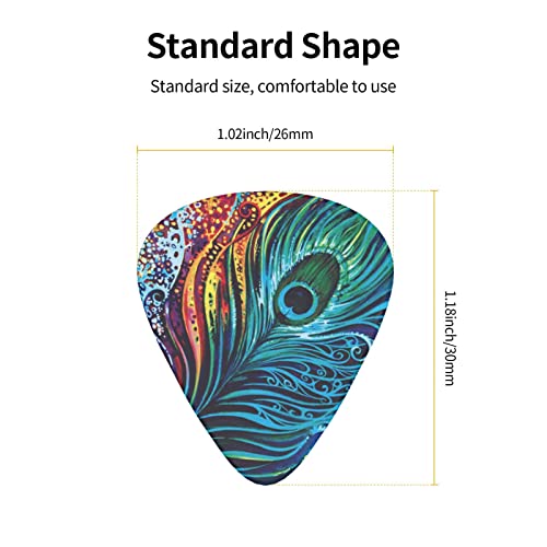 Médiators de guitare Paquet de 12 médiators de guitare paon colorés pour guitare électrique Guitare acoustique Diverses… - Les Beatles, Paul McCartney, John Lennon, RIngo Starr, George Harrison Médiators de guitare Paquet de 12 médiators de guitare paon colorés pour guitare électrique Guitare acoustique Diverses… – Image 4