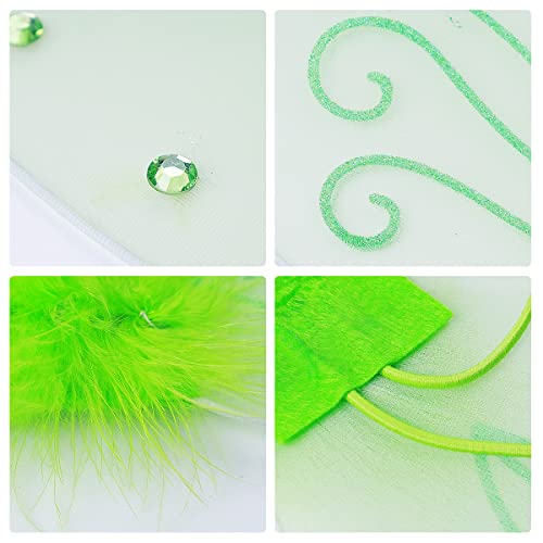 Dorlotou 4Pcs Girls Fairy Wings Angel Wings Princess Butterfly Costume For Kids Girls Women Dress Up Birthday Party #TOP5