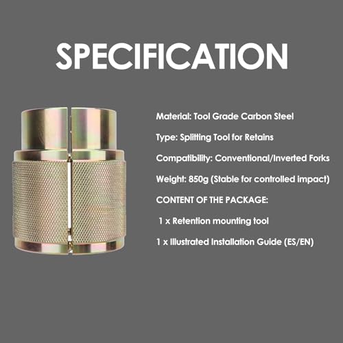 Image of Fork Seal Driver Universal Carbon Steel Motorcycle Fork Oil Seal Tool Split Design for Traditional Inverted Front Forks (43mm)