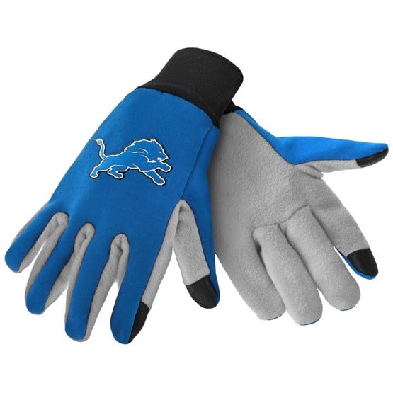 Guantes Detroit Lions táctiles de color para proteger tus manos del frío