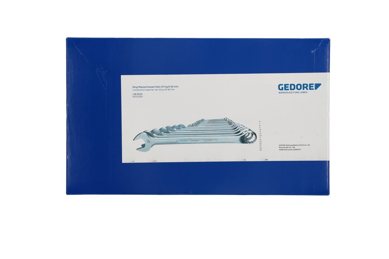 Black Friday - 70% OFF GEDORE 1 B-0115 Combination spanner set 15 pcs 6-32 mm
