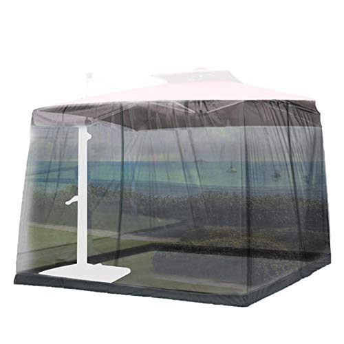 monshop Zanzariera Esterni per Gazebo, Telo Gazebo Zanzariera Terrazzo, Schermo Zanzara per Gazebo Ombrellone da Tavolo - 250-300cm 230cm