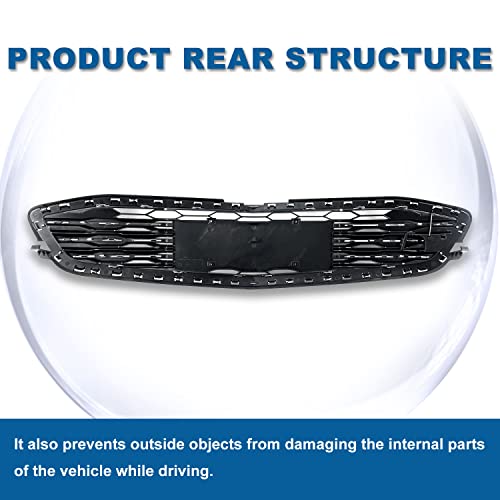 Matmacro Front Bumper Upper Lower Grille Compatible For Chevy Malibu Honeycomb Mesh Grill 2016 2017 2018 #TOP3